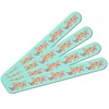 Leopard Gecko Double-Sided Nail File Emery Board Set 4 Pack