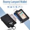 SIDESUGAR RFID Blocking Lanyard Wallet with ID Window Card Holder