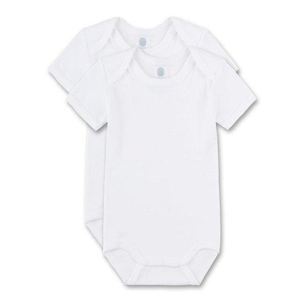 Sanetta 321860 Unisex Baby Bodysuit, Pack of 2, Plain -