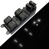 BELGEMAY 84820-0C030 White LED 4-Door Auto Power Window Switch with