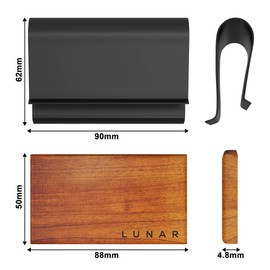 Car Air Freshener - Wood Air Freshener - Car Odor Eliminator for Visor Clip-Variety Scent Refill, Vehicle Scent Diffuser for Cabin, Truck & SUV - Pack of 2 (Jasmine,Amber)-CLIP INCLUDED.