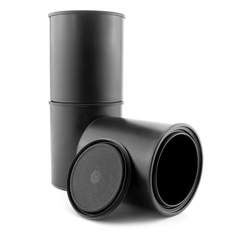 Black Plastic Paint Cans (3-Pack); Quart Size Cans for Paints