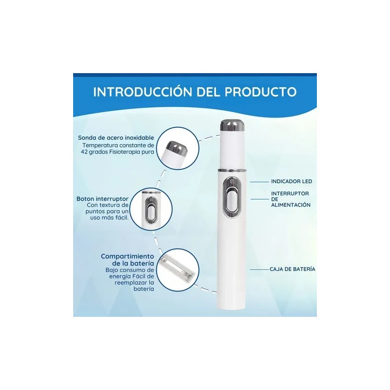 Pluma Luz Azul Elimina Hongo Cuidado Uñas Reparacion Láser F