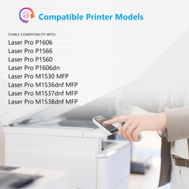 (with Chip) 78A Black Toner Cartridge High Yield (1-pack) | Replacement for HP78A Toner Compatible with Laser Pro P1606dn, P1606, P1566, P1560; M1536dnf, M1537dnf, M1538dnf, M1530 MFP Printer | CE278A