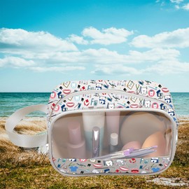 PXTIDY Dental Gift DH Dentist Gift Dental Hygienists Bring The Sparkle Clear Cosmetic Case Toiletry Bag Dental Thank You Gift