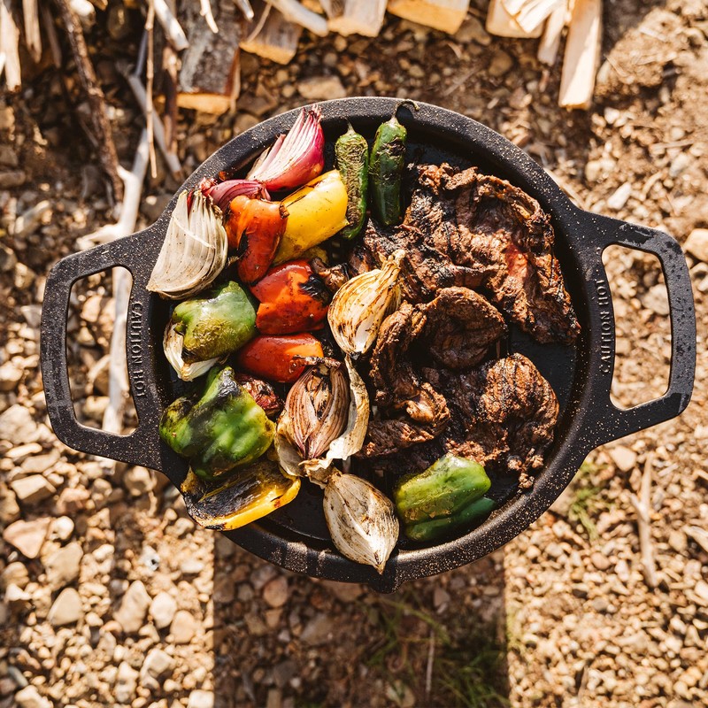 Solo Stove Large Cast Iron Griddle Top, Cookware for Bonfire