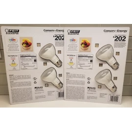 Feit LED Light Bulb 45 Watt R20 Flood Dimmable Soft White 2700K 450 Lumens 4 Pk
