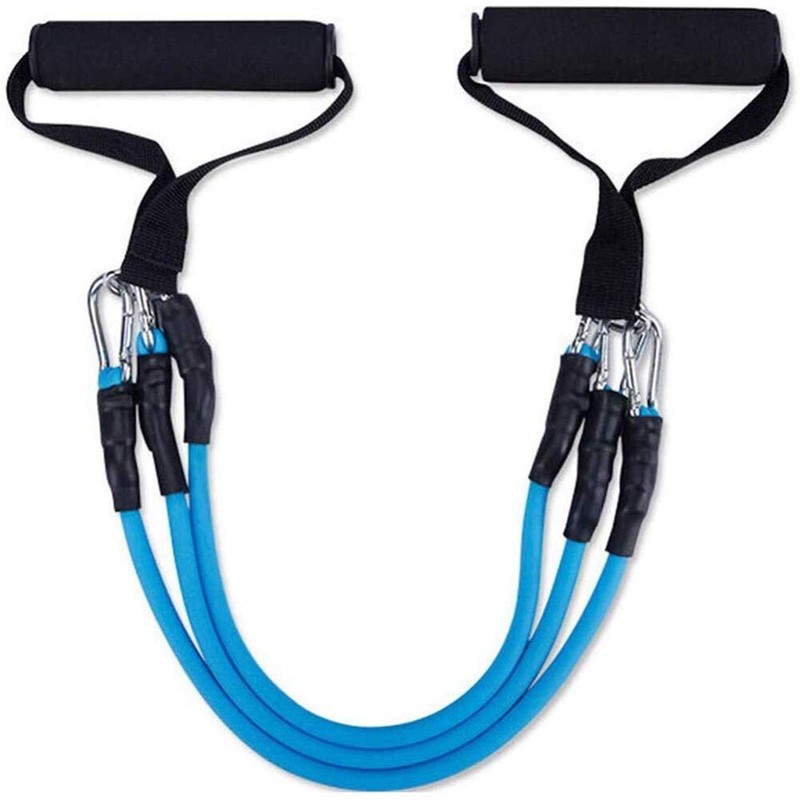 Fitness Chest Expander Muscle Pull Exerciser - 3-in-1 Adjustable Tension