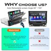 (2025 Motorized) Single Din Apple Carplay Car Stereo with Android