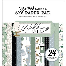 Echo Park Double-Sided Paper Pad 6 x 6 Inch Wedding Bells