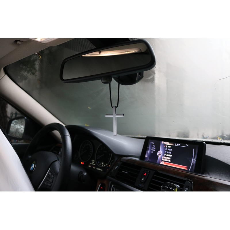 Cross Hanging Ornaments for Car Rear View Mirror, Cross Metal