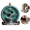 Backflow Incense Burner Waterfall Lotus Base Ceramic Holder Aromatherapy Ornament