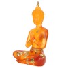 Transparent Sitting Buddha Statue Resin Buddha Figurine Sculpture Home Office