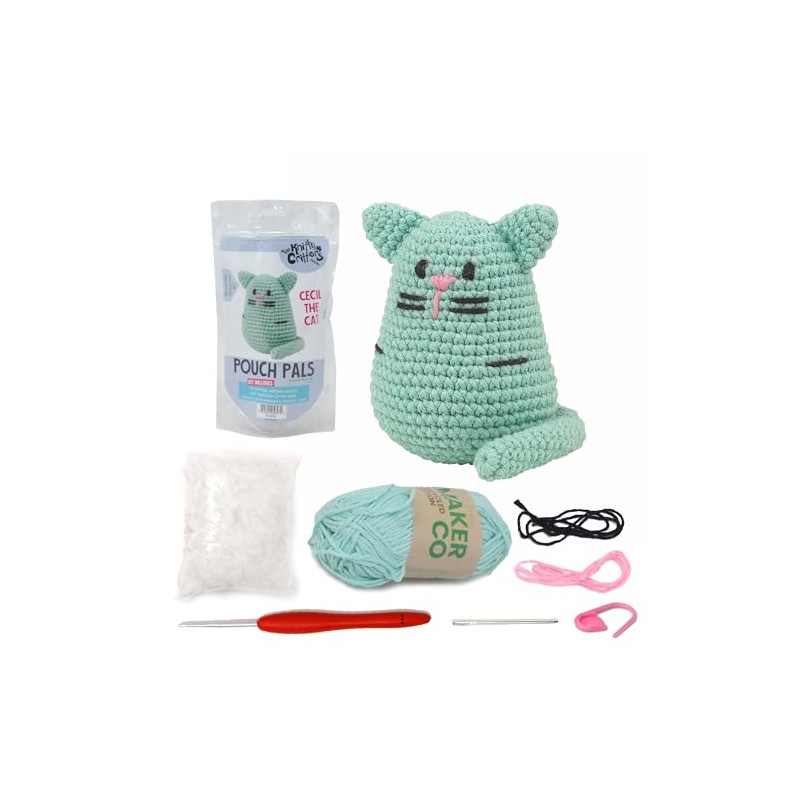 KNITTY CRITTERS - Pouch Pals Crochet Kit - Cecil The