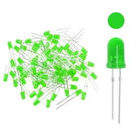 200Pcs 3mm LED Light Emitting Diodes Assortment Kit Round Diffused Led Circuit Component Assorted Set for Arduino,Breadboard,PCB Electronic Circuit DIY, Raspberry Pi (Green)