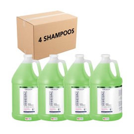 Bobbi Panter Dog Shampoo - Made in USA - All Natural Formula for Heavy Duty Deodorizing & Degreasing - Concentrated 25:1 for Professional Groomers - Fresh Clean Scent, 1 Gallon (Case of 4)