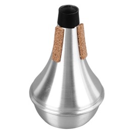 Trumpet Practice Mute Lightweight Aluminum Alloy Soft Cork Noise Reduction Trumpet Practice Silencer