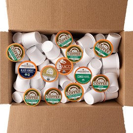 Fresh Roasted Coffee, USDA Organic Variety Pack | 96 Pods for K Cup Brewers