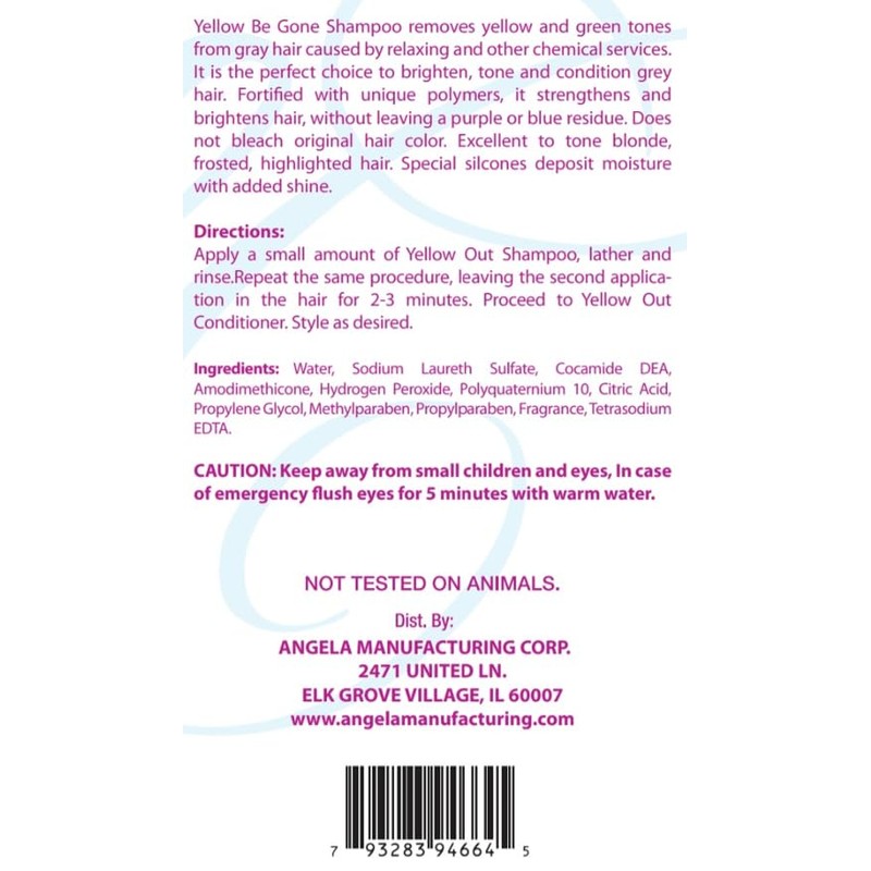 STAR CARE Yellow Be Gone Shampoo & Conditioner Set 12oz
