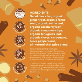 Oat Mama Lactation Tea for Breastfeeding Moms - Chai Spice | Breastfeeding Essentials for Milk Supply Increase | Organic Lactation Support & Postpartum Recovery