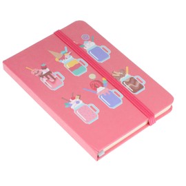 Stands Out, Supplying Outstanding Gifts Pink Milkshake A6 Hardback Ruled Notebook