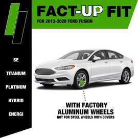 DPAccessories Lug Nuts Compatible with 2013-2020 Ford Fusion | Chrome OEM Style | Factory Aluminum Wheels Only | Set of 20 Wheel Nuts | DFUS02F-CH/1A