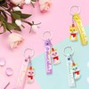 LSYJING 8 cute snake key chain, Snake Year cartoon key