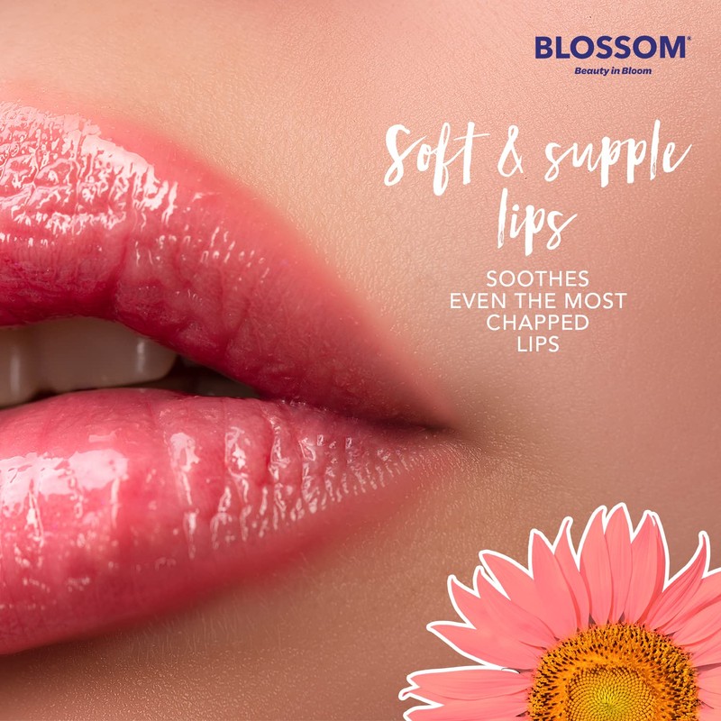 Blossom Scented Moisturizing and Hydrating Shimmer Sparkle Lip Oil, Infused