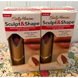 Sally Hansen 2 SALLY HANSEN SCULPT & SHAPE LIP COLOR MODEM 6671-20 MAXIMUM DEFINITION