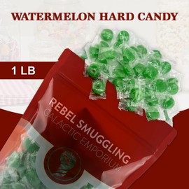 Watermelon Hard Candy Rings Bulk 1LB Bag of Individually Wrapped Candies by Rebel Smuggling Galactic Emporium.