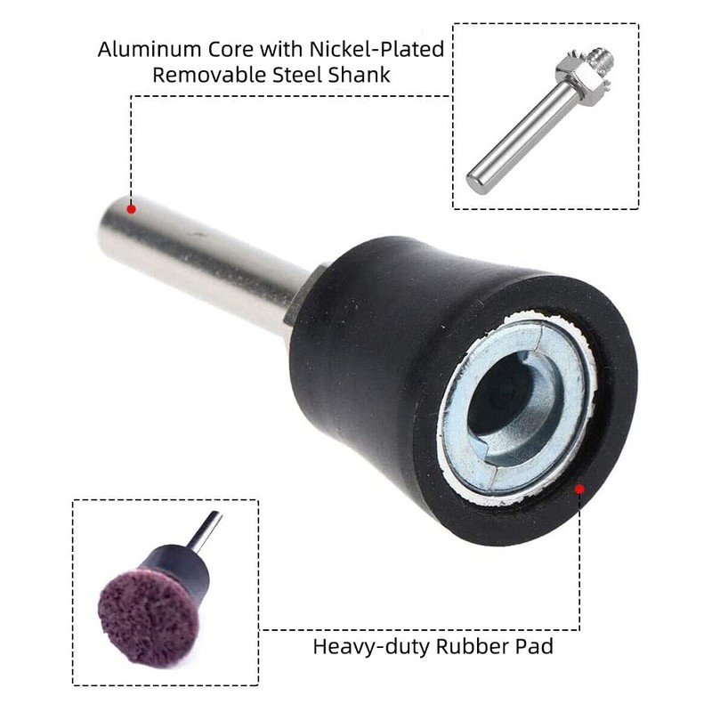 Bestgle 2pcs 1" Diameter Disc Pad Holder Quick Change Die