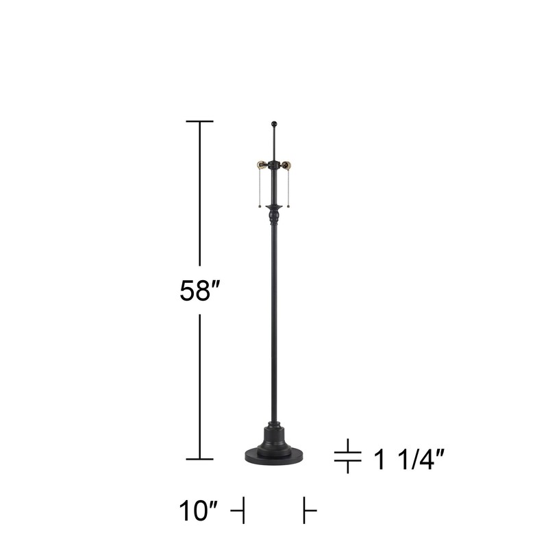 360 Lighting Dyna 58" High Black Floor Lamp Base