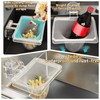 yikinb Movable Kitchen Sink Strainer, Large Opening Sink Strainer,Collapsible Rag