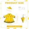 KOSMUSMO 3 Pcs Raincoat Porch Goose Outfits for 23 Inch