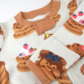 HonestBaby Sleep & Play Footed One-Piece Pajama Sleeper 100% Organic Cotton, Baby Boys, Stacked, Newborn