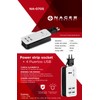 NACEB Adaptador DE Socket EXTENSIÓN para Viaje con 4 Puertos
