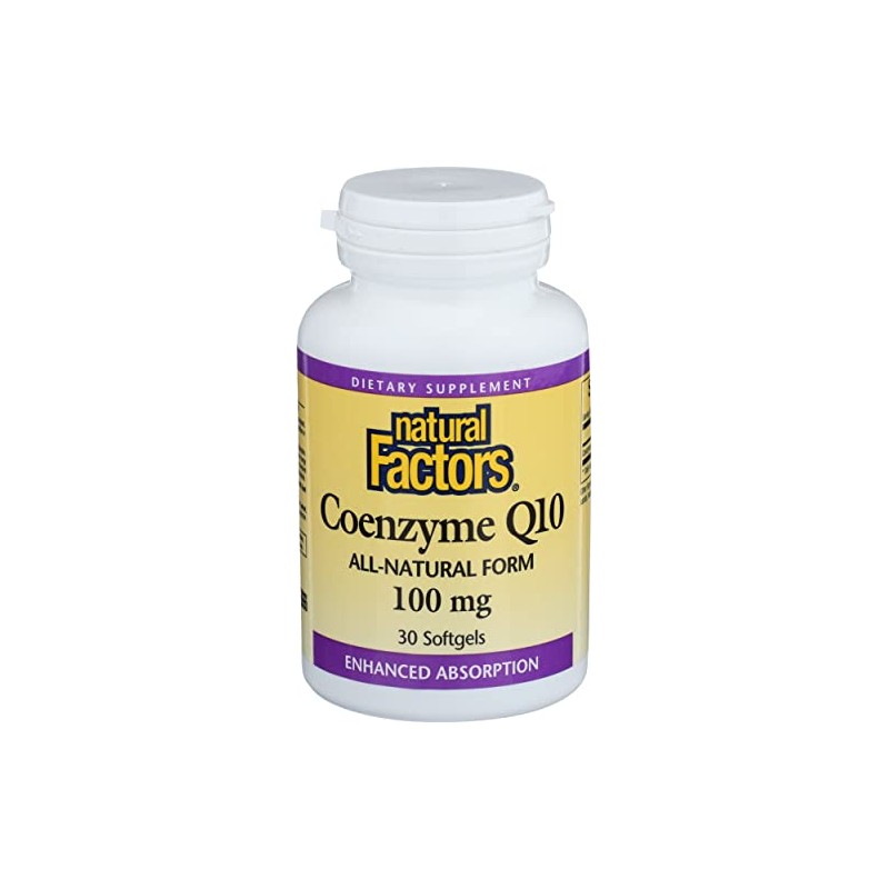 Natural Factors – Coenzima Q10 100 mg – Soporte antioxidante