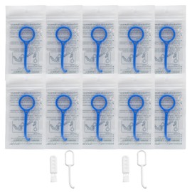 10Pcs Clear Aligner Removal Tool Kit - Portable Retainer Remover Hook for Invisible Braces, Aligners & Retainers - Easy Pull Tool Kit(Bule)