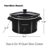 Hamilton Beach Slow Cooker, Extra Large 10 Quart, Stay or