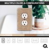 Questech Outlet Cover, Single Duplex Wall Plate 1-Gang Switch Plate