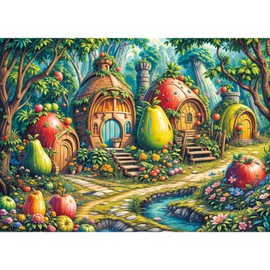 Puzzle 1000 Pieces, Adult Puzzle, A Challenging Puzzle, Puzzle Games for the Whole Family, Gifts for Women, Gifts for Men, Theme: Fruit House