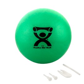 CanDo Cushy-Air Hand Ball For Rehabilitation, Exercises, Hand Therapy, Occupational Therapy, Hand Strengthening, Improve Motor Skills, Stress Relief, Green, 10" (25cm)