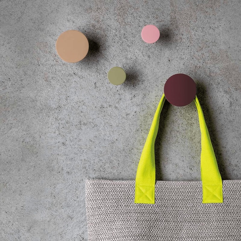 Remember Wall Hooks Set of 4 Fuchsia