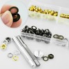 Eyelet Punch Kit, 120 Sets 6mm Grommet Set with Hole