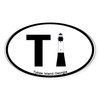 CafePress Tybee Island GA Oval Sticker Oval Car Bumper Sticker
