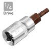 TOP-VIGOR 2Pcs Hex Bit Socket, 1/4" Drive x H3 (3mm)