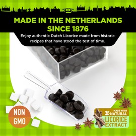 Gustaf's Dutch Licorice Drops - 5.2oz Bag - Sweet Black Licorice Drops - Dutch Candy from Netherlands - Sweet Black Liquorice Treats