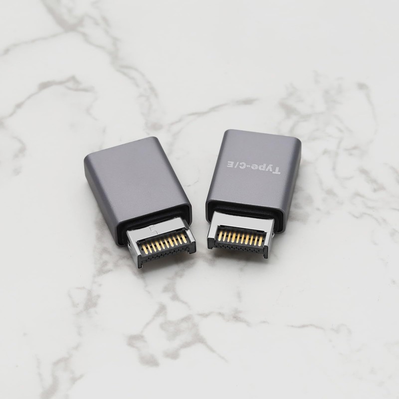 ECSiNG 2Pcs USB 3.1 Type E to Type C Adapter