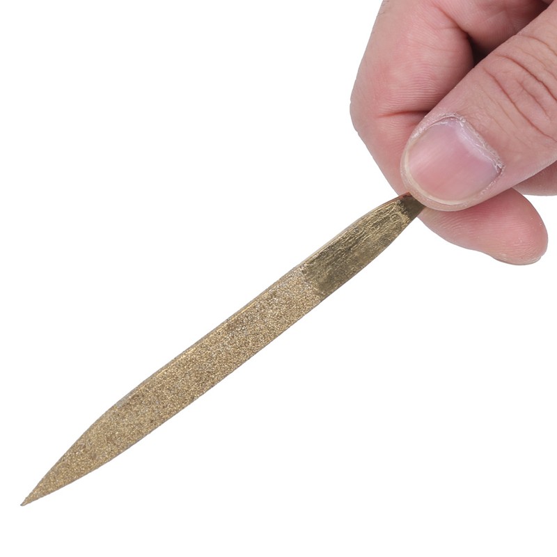 10Pcs Set 5x180mm Titanium Plated Steel Diamonds Needle Files Kit