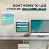 SUPTIDY 3-Tier Wall File Organizer, Mesh Hanging File Organizer, Assembly